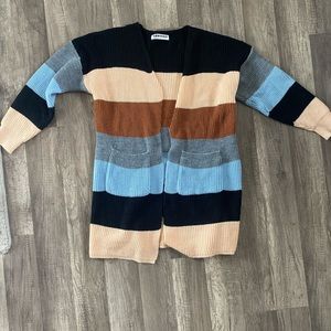 Color Block Cardigan